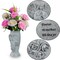 Cemetery Vase, Memorial Grave Vase with Ground Spikes, Angel Vases for Artificial Flowers, Grave Flowers Holder for Cemetery Headstone (1Piece, Flowers are NOT Included)